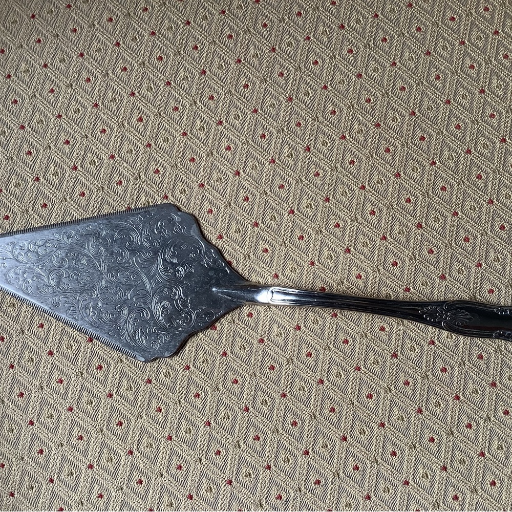 Elegant Silver Cake Server